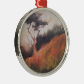 California Monterey Cypress Lone Tree Silbernes Ornament (Rechts)