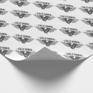 California Motorrad Wings Geschenkpapier