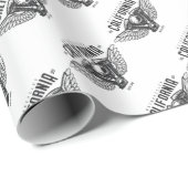 California Motorrad Wings Geschenkpapier (Rolleneckpunkt)