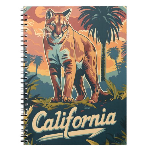 California Mountain Lion Notizblock (Vorderseite)