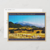 California Mountains Landschaft Landschaftlich Far Postkarte (Vorne/Hinten)