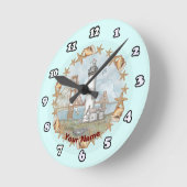 California Muscheln Leuchtturm Uhr (Winkel)