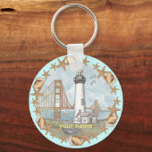 California Muscheln Lighthouse Schlüsselanhänger (Vorderseite)