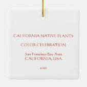 California National Colors 2020 Keramikornament (Rückseite)