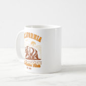 California Nature Lover Gift – Retro Bear Design Kaffeetasse (Vorderseite Links)