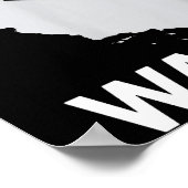 California Nevada Build The Wall Ca Nv  Poster (Ecke)