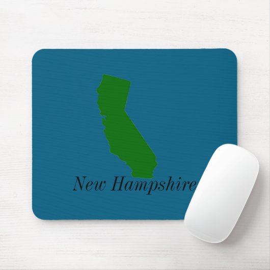 California New Hampshire Mousepad (Mit Mouse)