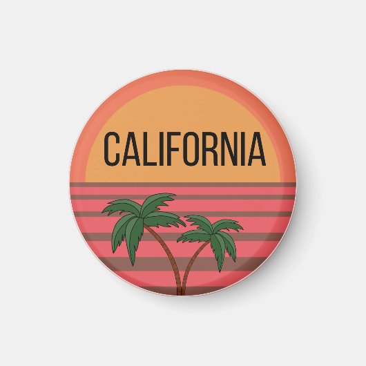 California Niedlich Design Geschenkideen Sunset Pa Magnet (Vorne)