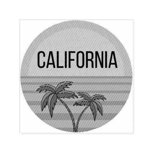 California Niedlich Design Geschenkideen Sunset Pa Permastempel (Design)