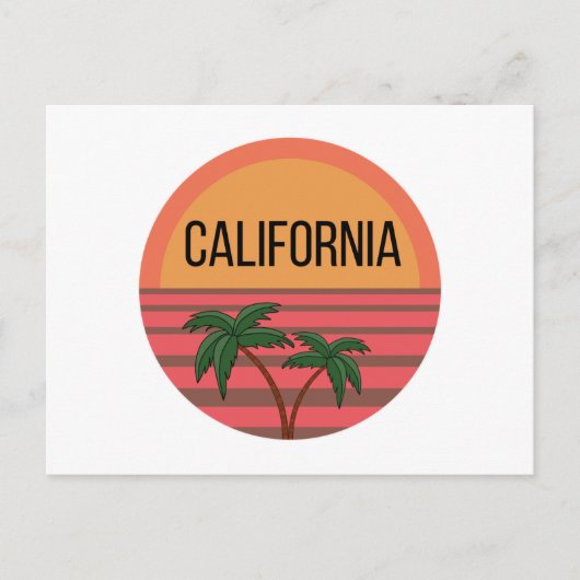 California Niedlich Design Geschenkideen Sunset Pa Postkarte (Vorderseite)