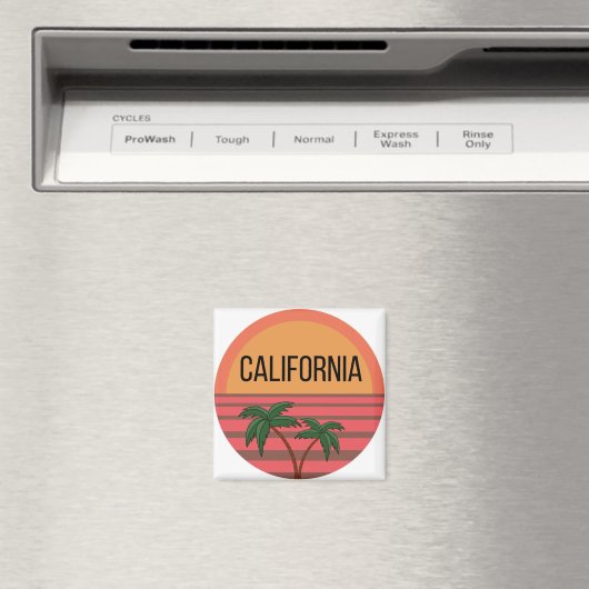 California Niedlich Design Ideas Muster Sunset Pal Magnet (In Situ (Geschirrspüler))