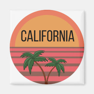 California Niedlich Design Ideas Muster Sunset Pal Magnet