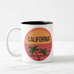 California Niedlich Design Ideas Muster Sunset Pal Zweifarbige Tasse