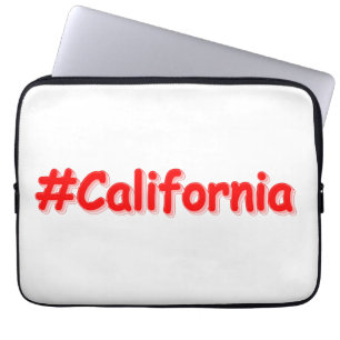 "#California " Niedliches Design. Jetzt kaufen Laptopschutzhülle