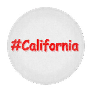 "#California " Niedliches Design. Jetzt kaufen Schneidebrett