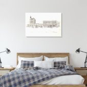 California North Side Davis und Front Leinwanddruck (Insitu (Schlafzimmer))