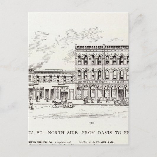 California North Side Davis und Front Postkarte (Vorderseite)