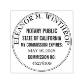 California Notar Public Rund  Permastempel (Design)