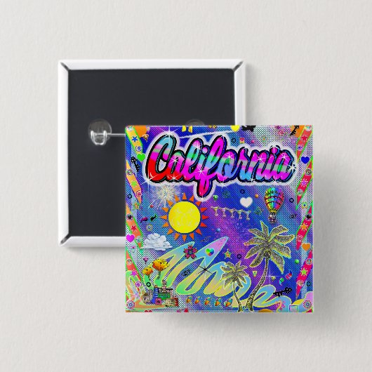 California Nu Era Button (Vorne & Hinten)