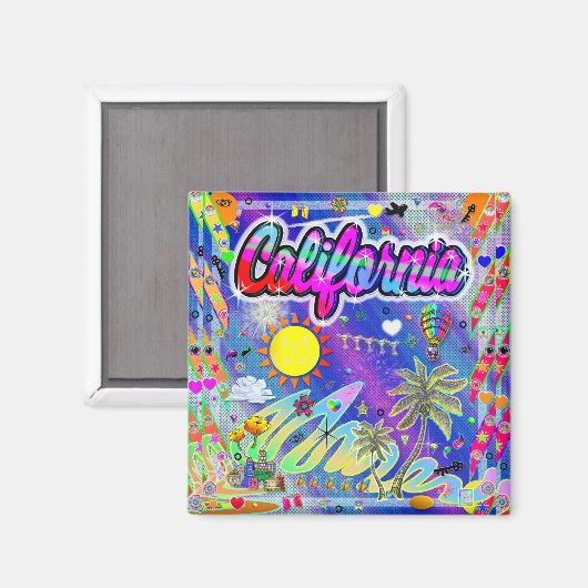 California Nu Era Magnet (Vorderseite/Rückseite)