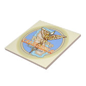 California Nurse Caduceus  Fliese (Seite)