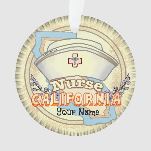 California Nurse Ornament (Vorderseite)