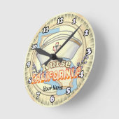 California Nurse Runde Wanduhr (Winkel)