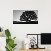 California Oak Tree Sunrise Poster (Heimbüro)