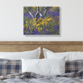 California Ojai Lupine & Poppies Aquarellfarben Le Leinwanddruck (Insitu (Schlafzimmer))