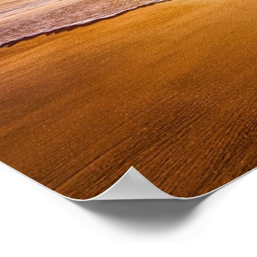 California Pacific Ocean Sunset Beach Poster (Ecke)