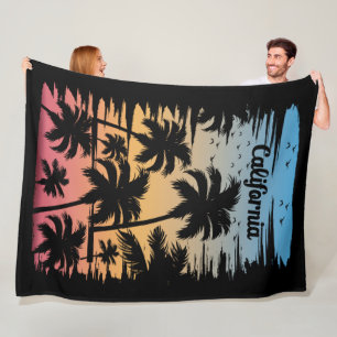 California Palm Tree Fleecedecke