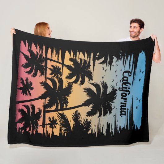 California Palm Tree Fleecedecke (Beispiel)