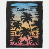 California Palm Tree Fleecedecke (Vorderseite)