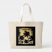 California Palm Tree Jumbo Stoffbeutel (Rückseite)