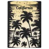 California Palm Tree Klemmbrett (Rückseite)
