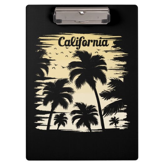 California Palm Tree Klemmbrett (Vorderseite)