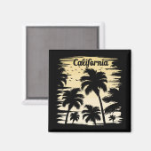 California Palm Tree Magnet (Vorderseite/Rückseite)