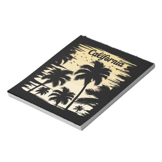 California Palm Tree Notizblock (Rotiert)