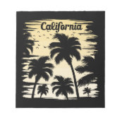 California Palm Tree Notizblock (Vorderseite)