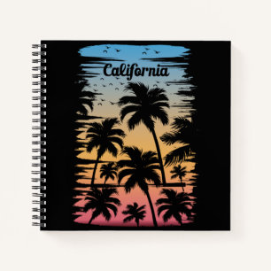 California Palm Tree Notizblock