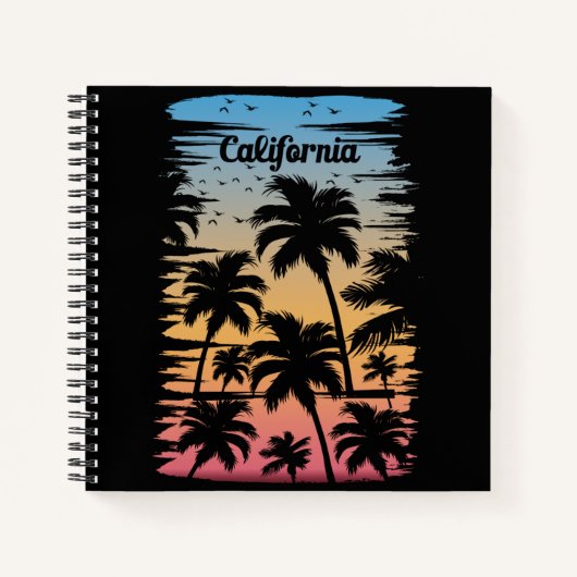 California Palm Tree Notizblock (Vorderseite)