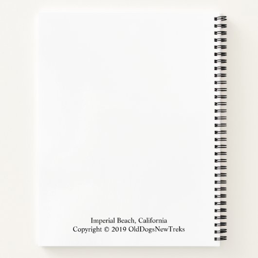 California Palm Tree Notizblock (Rückseite)