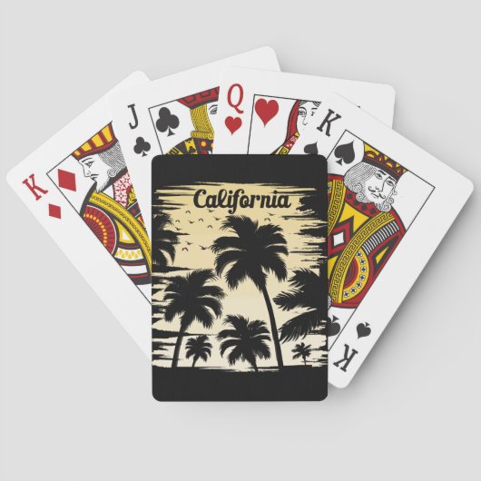 California Palm Tree Spielkarten (Rückseite)