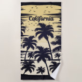 California Palm Tree Strandtuch (Vorderseite)