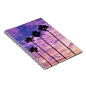 California Palm Tree Sunset Notizblock (Rechte Seite)