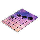 California Palm Tree Sunset Notizblock (Linke Seite)