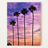 California Palm Tree Sunset Planer (Rückseite)
