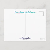 California Palm Tree Sunset Postkarte (Rückseite)