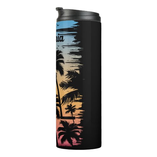 California Palm Tree Thermosbecher (Nach rechts gedreht)