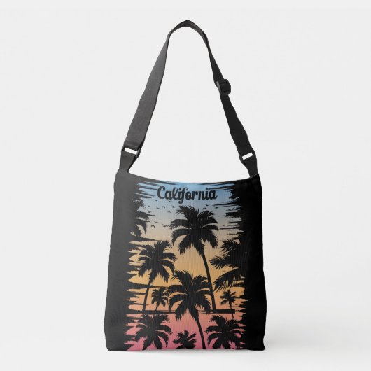 California Palm Tree Tragetaschen Mit Langen Trägern (Vorderseite)